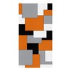 Rocking Giraffee Microfiber Kitchen Towels 1 Pack, Abstract Art Orange