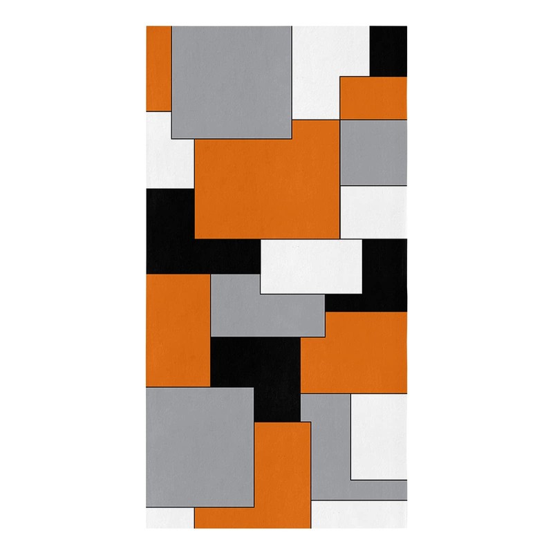 Rocking Giraffee Microfiber Kitchen Towels 1 Pack, Abstract Art Orange