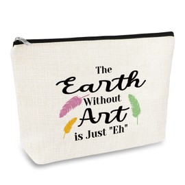 Artist Gift for Women Artist Makeup Bag Art Teacher Appreciation Gift Art Lovers Gifts Cosmetic Bag Artist Painter Gift Art Student Gift Makeup Travel Pouch Artist Themed Gifts Artist Birthday Gift