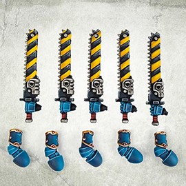 Kromlech Prime Legionaries CCW Arms: Chain Swords [left] (5) KRCB271