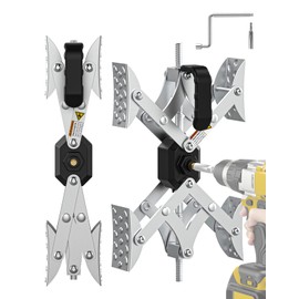 Heavy Duty X-Shaped RV Wheel Chocks, Wheel Chocks for RV Trailer Trailers & Trucks, Anti-Rust Coating X Chocks for RV 2 pack, RV Wheel Stabilizer Fits Tires 3” to 11” (Drill Adjustable Option)