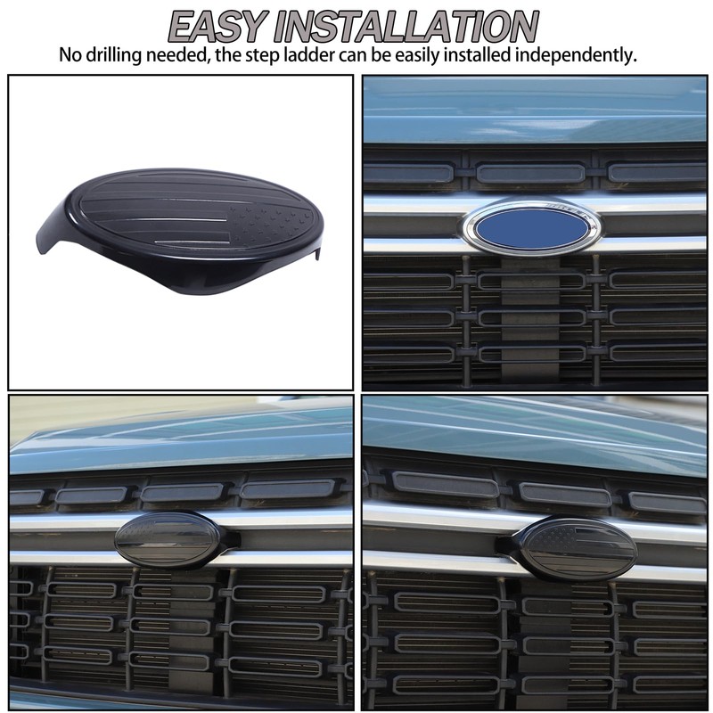 Car Emblems Logo Ring Trim Cover Compatible with Ford Maverick