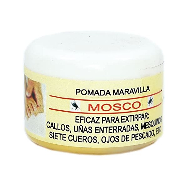 2 CONTAINERS POMADA MARAVILLOSA MOSCO Topical Ointment Callus Remover Callos 7 CUEROS 100GR - Product of Mexico