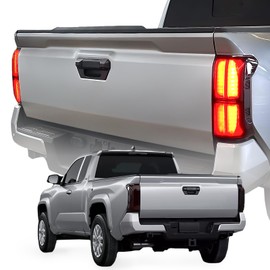 BGUCAR Taillight Protector Covers Custom Fit for Tacoma 2025 2024, Tail Lamp Shield Guard Covers for Tacoma Gen 4th - for Tacoma Accessories - Smoked Black - Peel and Stick Install - 2PCS