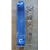 Iron Stop 34cm SILVER Spiral Twister with CLEAR Crystal. Wind