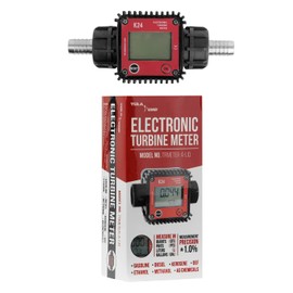 TERA PUMP LCD Digital Oil Meter (1-inch Inlet/Outlet for NPT Threads)± 0.5% Precision, Works with Engine Oil