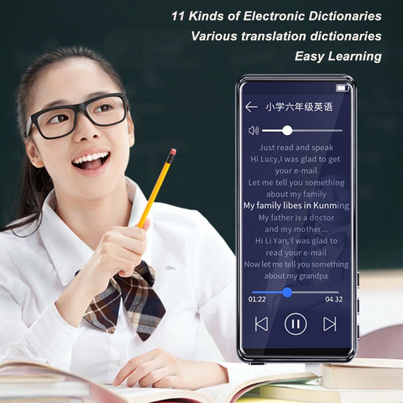 MP4 Player Bluetooth Stereo 3.5 Inch HD Full Touch Screen