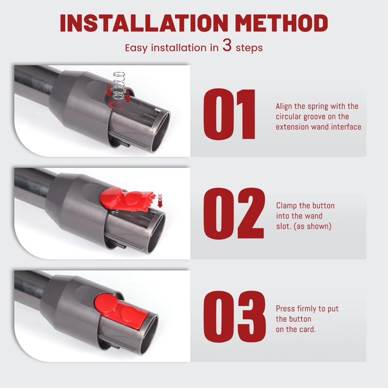 Cleaner Head Clip Latch Tab Button Compatible with Dyson V10