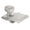WRS 1/8" Offset Aluminum Storm Door Panel Clips with Screws