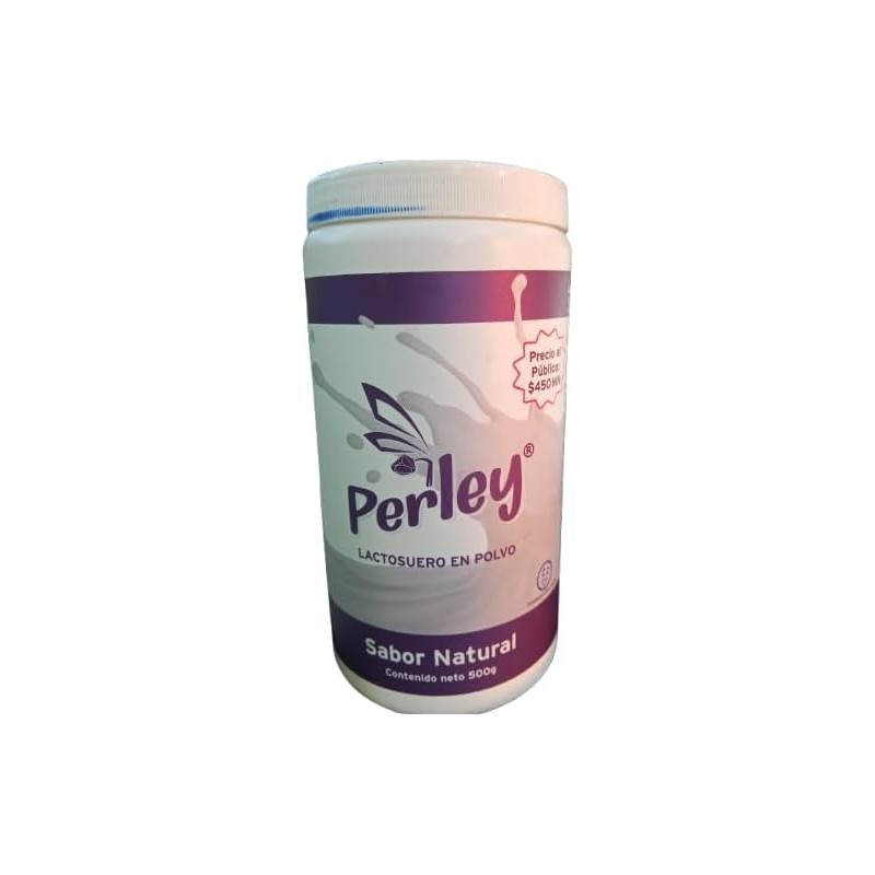 Perley Lactosuero en Polvo Original, 2Pzas, Sabor Natural, 500g, con