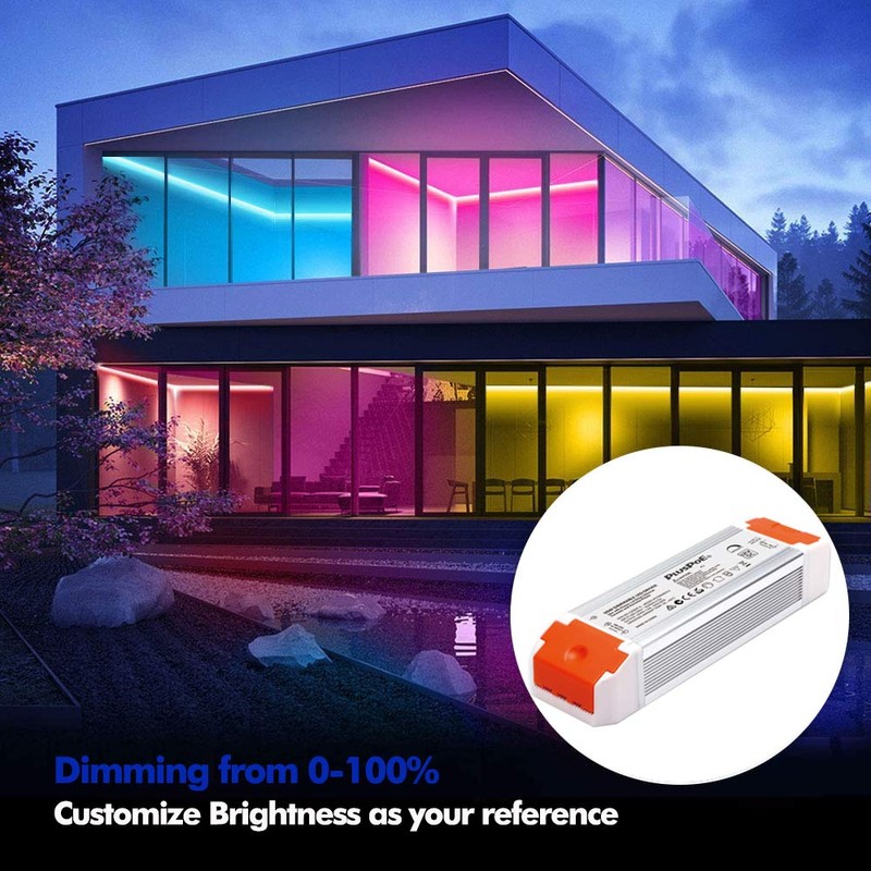 Led Driver 24V 60W, Universal 24v DC Transformer Dimmable Magnetic