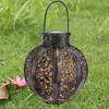 MAGGIFT 2 Pack Hanging Solar Lanterns Outdoor - Vintage Solar