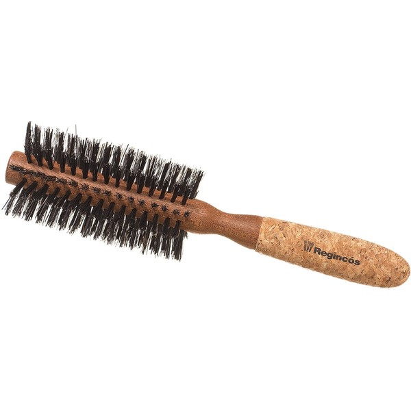 Regincós 20729 Round Hair Brush Mixed Bristles Wooden Body 10 Rows 19/55 mm