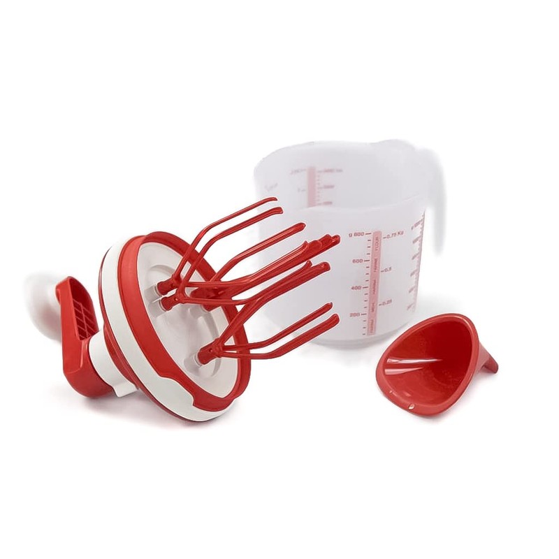 Tupperware Chef Easy Mixx Red and White Cream Egg White