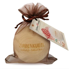 Pine Family Original Zirbenkugel Drinking, Wood, natural, 7 x 7 cm