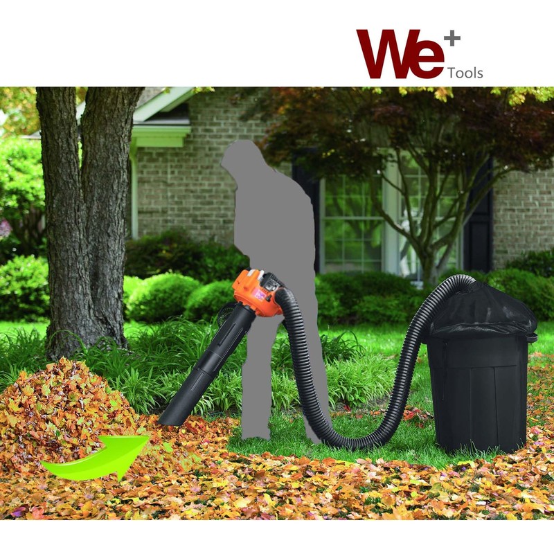 WETOOLPLUS Universal Leaf Collection System with 8 Ft Hose Expands