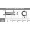 Hexagon Drilling Screws 6.3 x 25 DIN 7504 Form K,