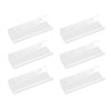 6 Pcs Acrylic Record Shelf Wall Mounted Clear Vinyl Record