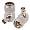 BOOBRIE RF Coaxial Connector UHF PL259 Male to BNC Female