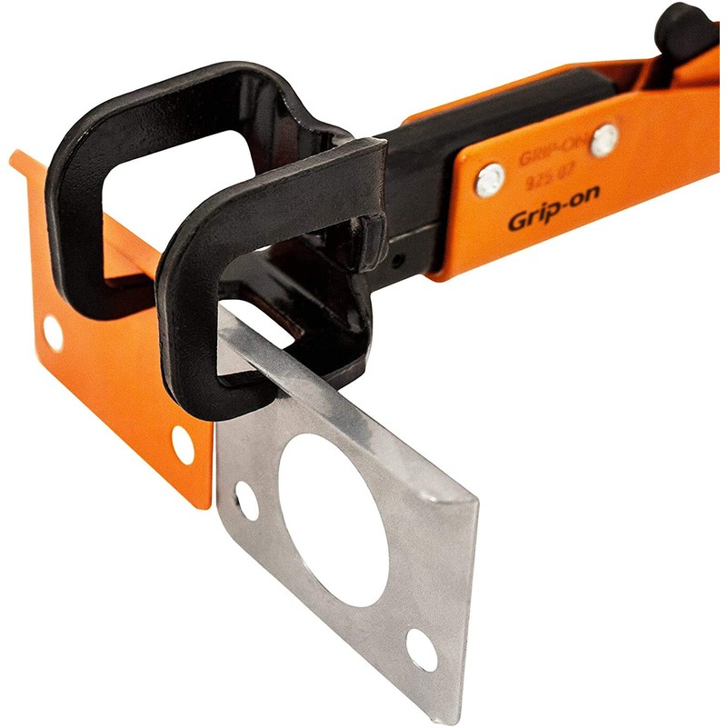 Grip-On 92507 7-Inch Axial Grip JJ-Shaped Locking Pliers in Orange