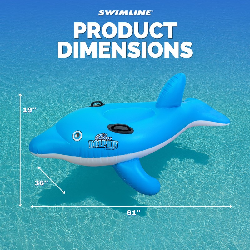 SWIMLINE Inflatable Ride-On Pool Float – Fun Raft for Pools,