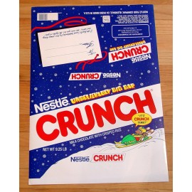 Nestle RARE Nestlé® LARGE CHRISTMAS CRUNCH BAR WRAPPER