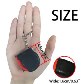 3 Pack 1m/3ft Mini Tape Measure Small Key Chain Metal Retractable Tape Measuring Ruler,Pocket Size Tape Metric and Imperial Dual Scales with Stable Slide Lock 1m/3feet for Construction DIY Projects