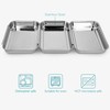 Navaris Breading Set Stainless Steel 3-Piece Set - 3 x