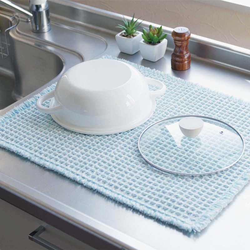 Okato Fluffy Absorbent Kitchen Drainer Mat Ag Antibacterial Convenient for