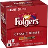 Folgers Classic Roast Coffee, Medium Roast Coffee, K Cup Pods