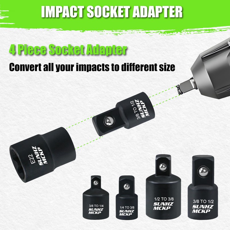 SUNHAMCKP 31 Piece Torx Bit and Socket Set, 14 Star