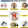 Stainless Steel Jar Openers - Stainless Steel Can Opener,Multi-Functional Home
