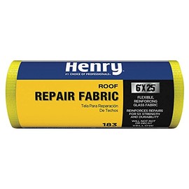 Henry Co Roof Repair Fabric6"X25', Henry Co yellow