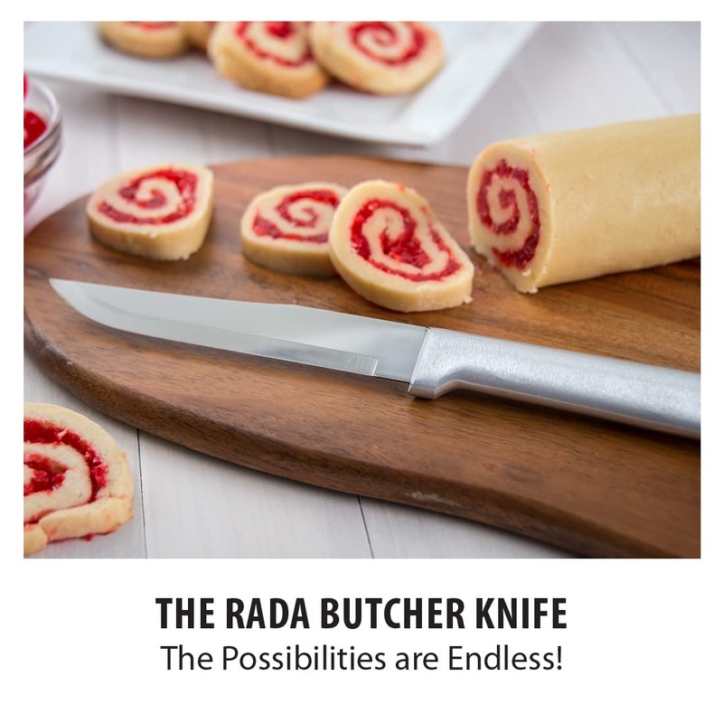 RADA Cutlery Stubby Butcher Knife (R106), 5.38" Stainless Steel Hollow