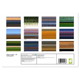 Magic images - 3D stereograms (Monthly Wall Calendar 2025 16.5" x 23.4" (open)), CALVENDO 14 Month Calendar