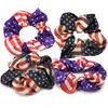 American Flag Scrunchies, Festive 4th of July Hair Ties, Patriotic