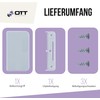 OTT Beschlagswelt GKG BG53 Balcony Door Handle PVC White