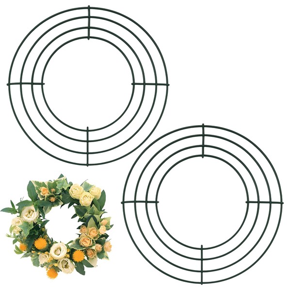 2 Pack Metal Wreath Frame 8 in Wreath Making Supplies,