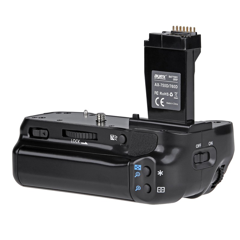 ayex Batteriegriff Passend für Canon EOS 760D 750D IX8 T6S