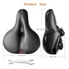 Hmseng Bicycle Saddle, Soft Shock Absorbing Breathable Bicycle Saddle with