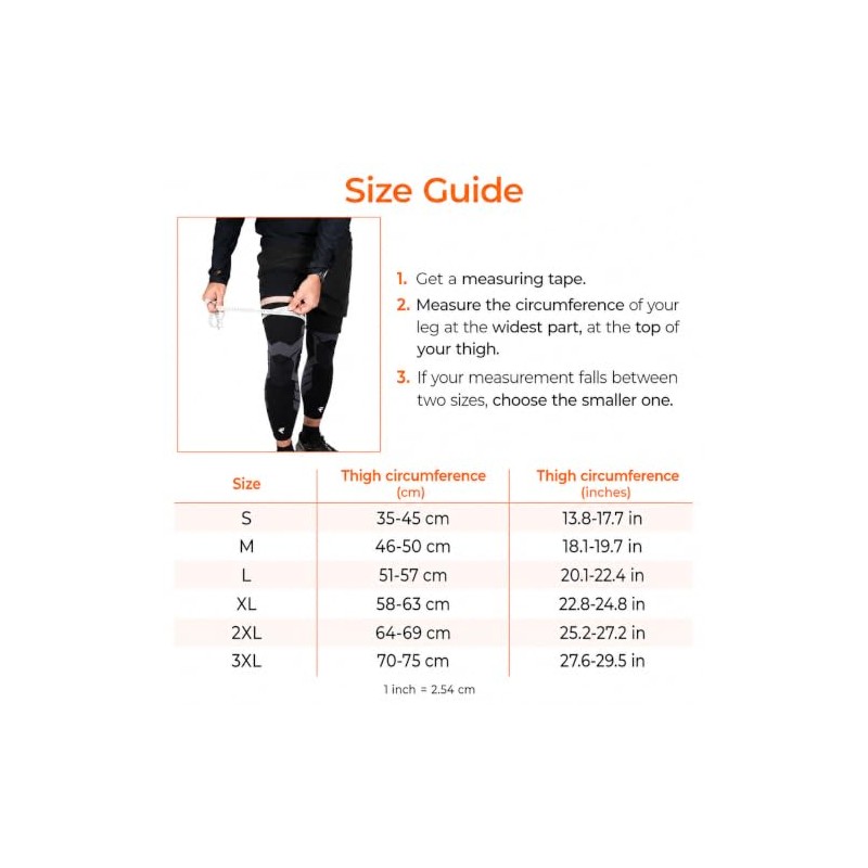 Flytex Knee Compression Sleeves, Black, L