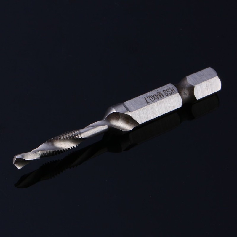 Akozon Drill and Tap Bit, M4 HSS Tap Drill Bit