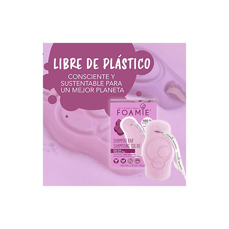 FOAMIE Shampoo Sólido para Cabello Fino y Delgado sin Sulfatos