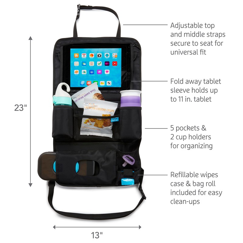Munchkin® Brica® Car Backseat Organizer™ with Tablet Holder and Wipes