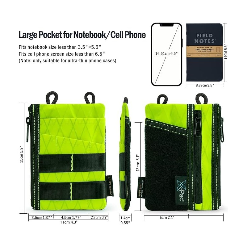 VIPERADE VE16 X-pac Pocket Organizer, EDC Pouch for Men, 7