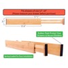 Durawe Company Adjustable Bamboo Drawer Dividers Organizers Expandable (12-16") Kitchen