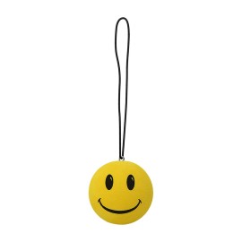 Happy Yellow Smiley Rear-View Car Mirror Dangler Hanging Charm Auto Accessory