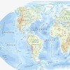 World Physical Map with Major Geographical Features For Home or