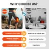 FlareMore Cordless Heated Knee Massager with Vibration, Heated Knee Brace