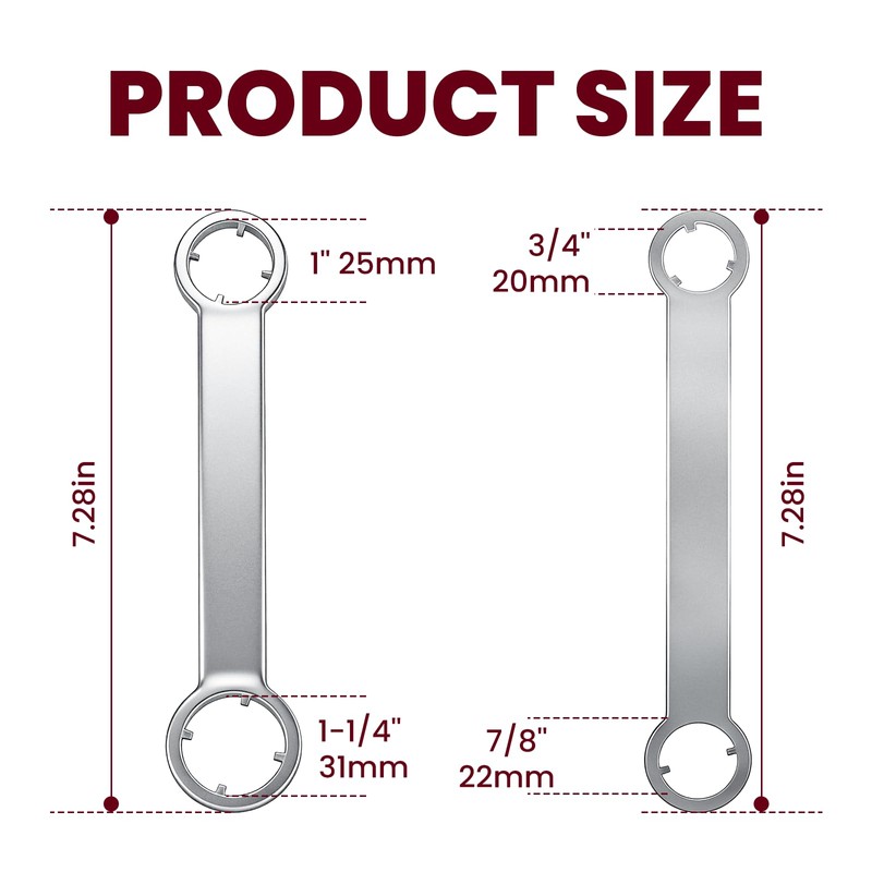 ETZ Antenna Removal Tool and Nut Wrench Set, 2 Pieces